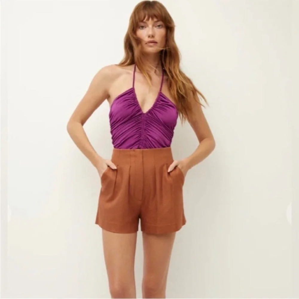 Veronica Beard Women's Nikita Ruched Top Size 8 B2441